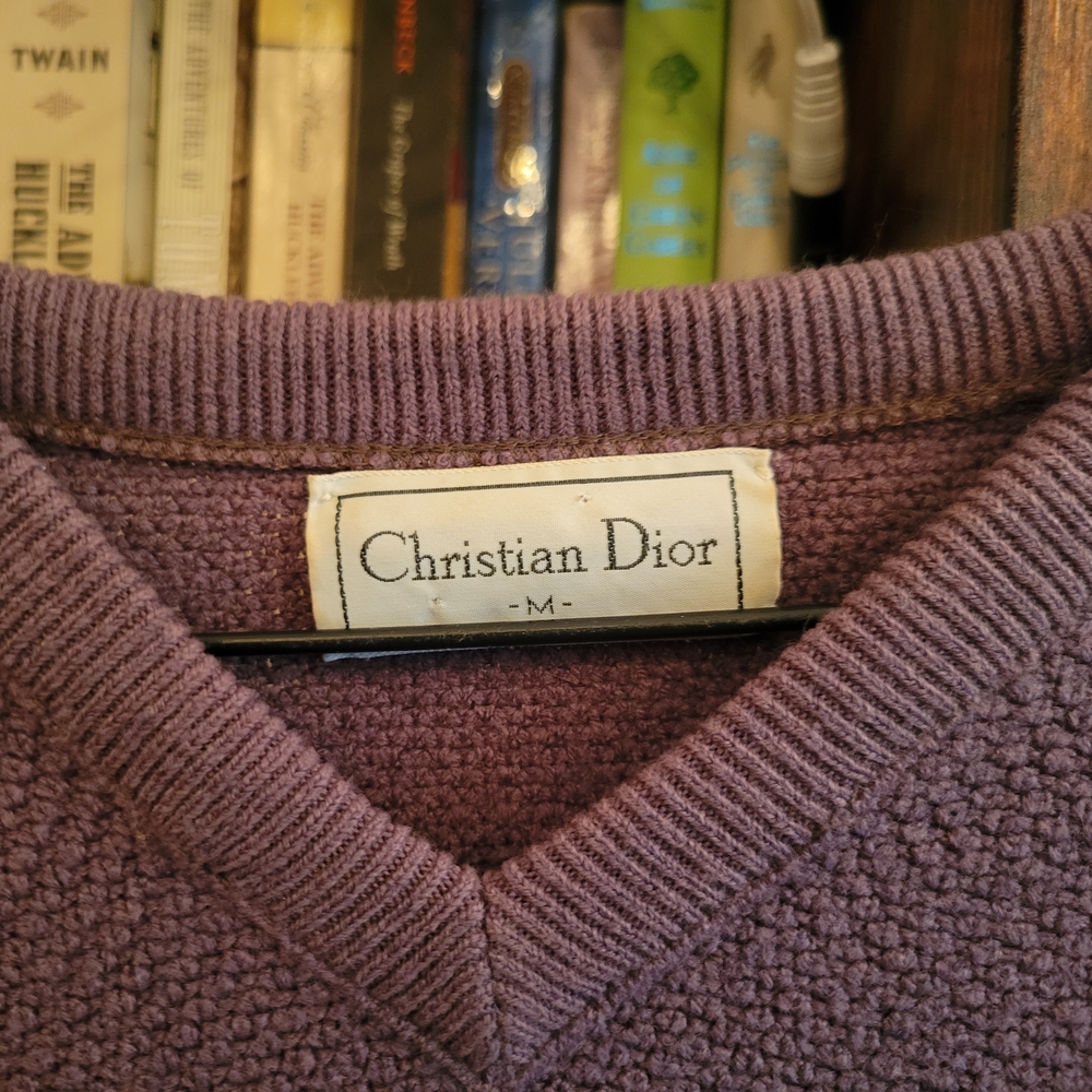 Vintage Christian DIOR Brown Dark Academia Sweater
